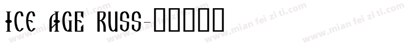 ice aGE rUSS字体转换